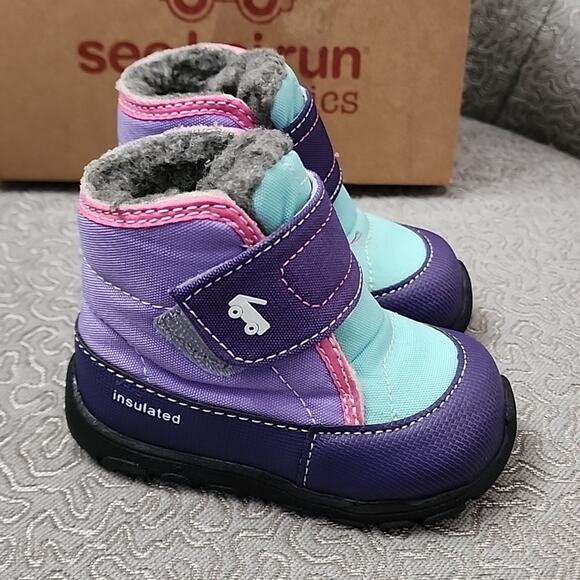 See Kai Run Blake Boot, Purple/Mint, Size Little Kids 5, NWT - Picture 3 of 8